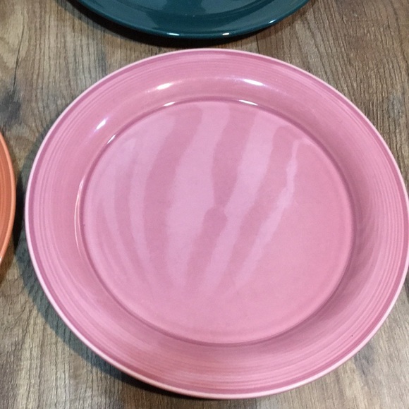 Nancy Calhoun Set Of 4 Multicolor Matching Rainbow Dinner Plates Made in Japan - Picture 4 of 17